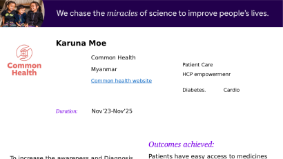 Myanmar - Common Health