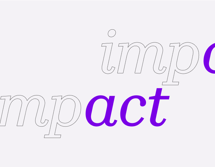 graphic image with impact text on