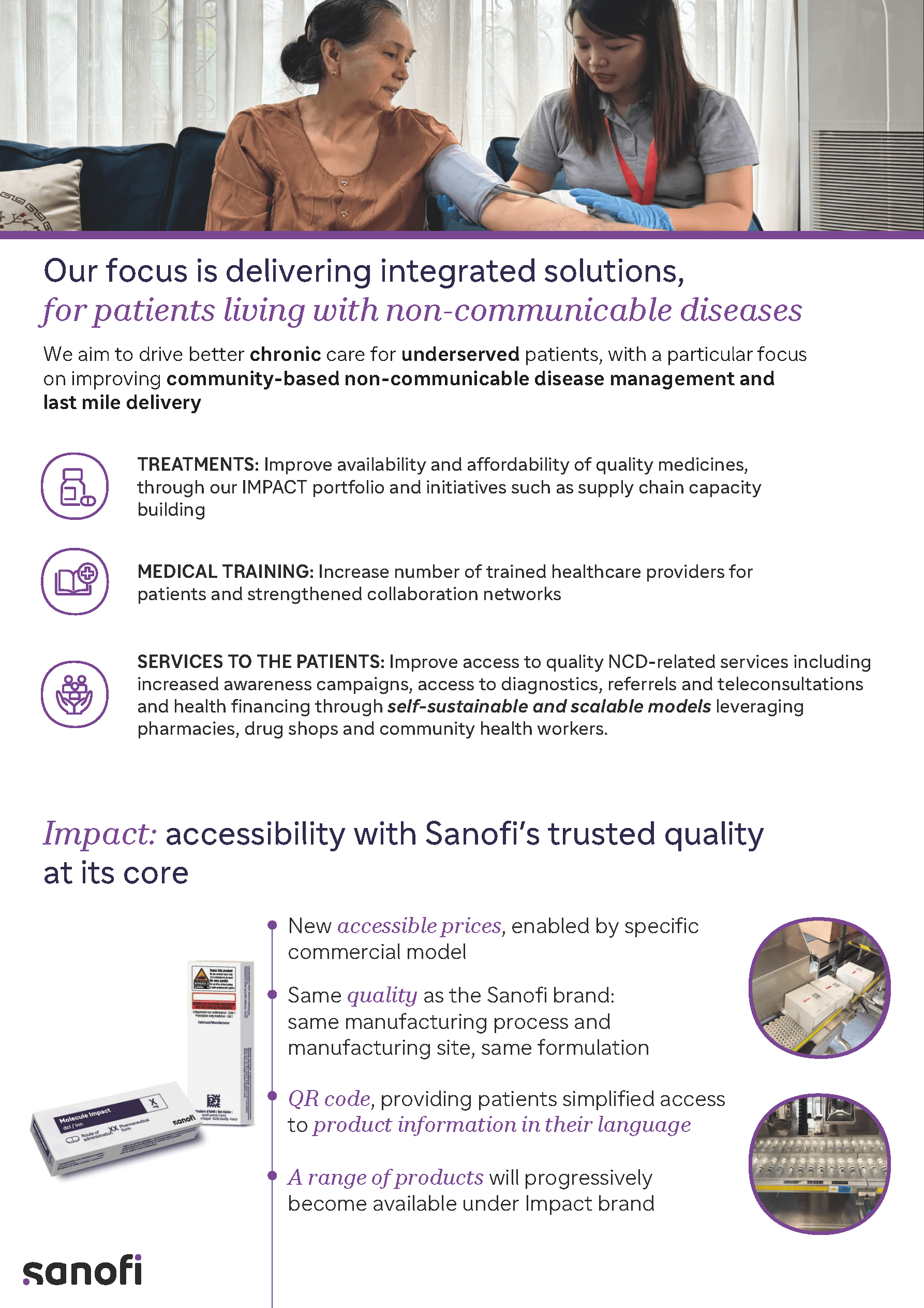 Second page of Sanofi Flipbook