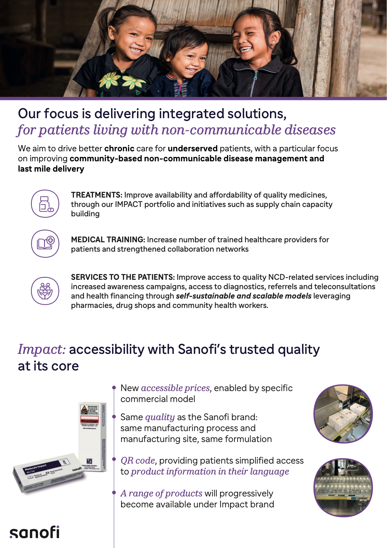 Second page of Sanofi Flipbook